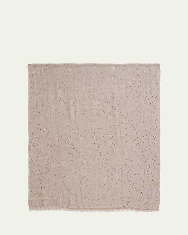 Cashmere-Blend Speckled Scarf